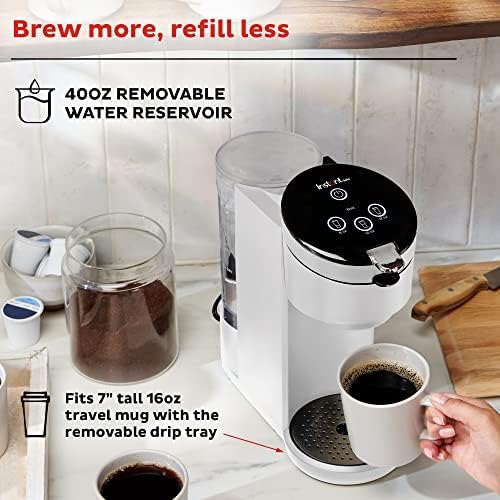 Instant Pot K-Cup Pod Compatible Single Serve Coffee Maker with Reusable Pod and Bold Setting, 8-12oz, 40oz Reservoir, White - Image 7
